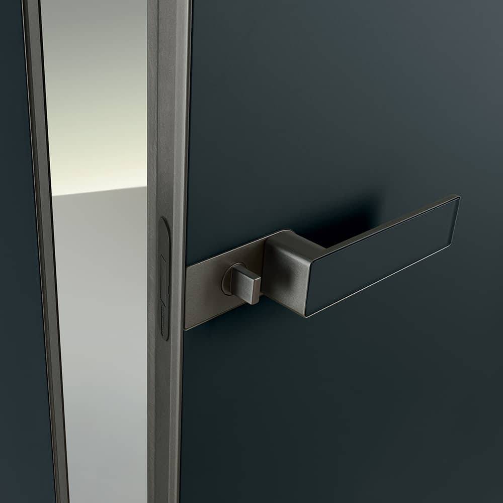 moderne glazen deur met glazen deurpost rimadesio