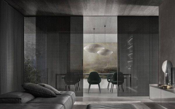 italiaanse design schuifdeuren hoekopstelling voor woonkamer rimadesio dealer
