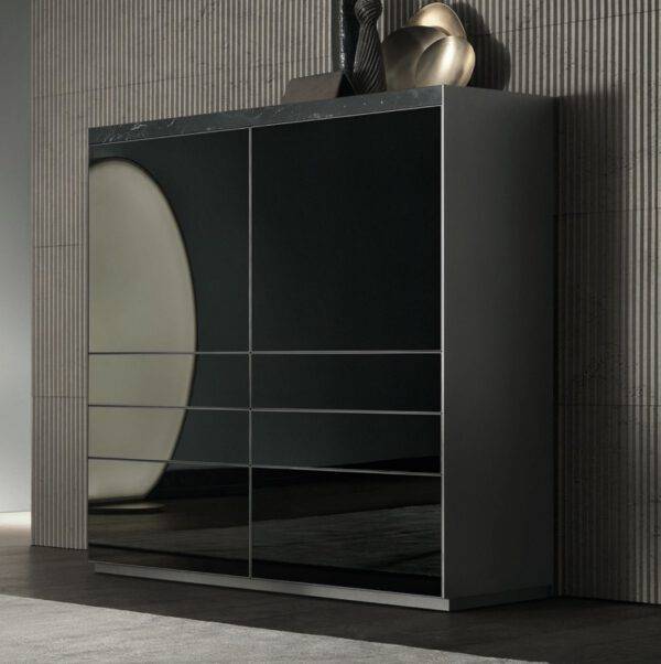 . luxe zwart_glazen_wandkast_op_maat_rimadesio_self_bold_italiaanse_meubelen