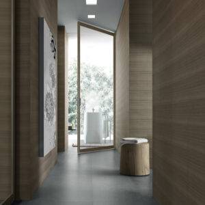 Moderne kamerhoge glazen binnendeur italiaans design op maat rimadesio siparium.