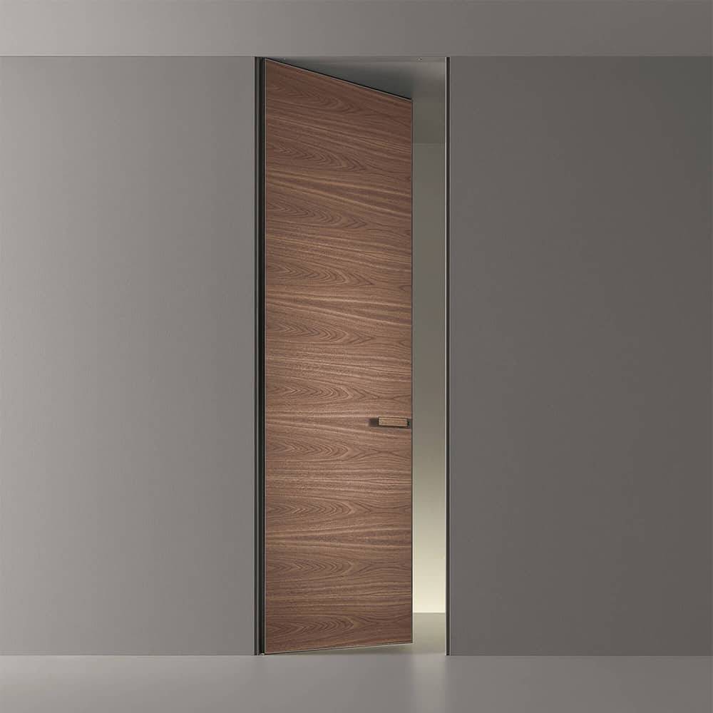 luxe kozijnloze deur in hout italiaans design rimadesio moon