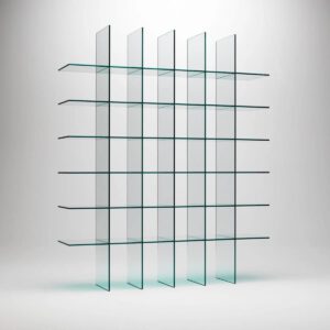 Glasitalia design boekenkast Glass Shelves #1 (1976)