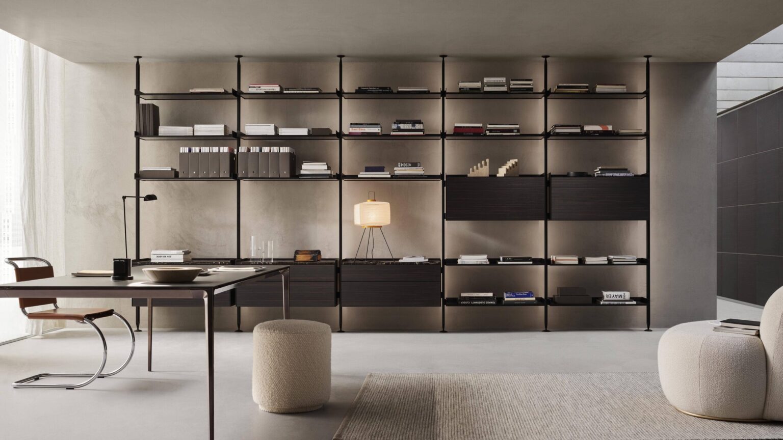 rimadesio-zenit-design-boekenkast-met-almuminum-minimalistisch-noctum-rotterdam