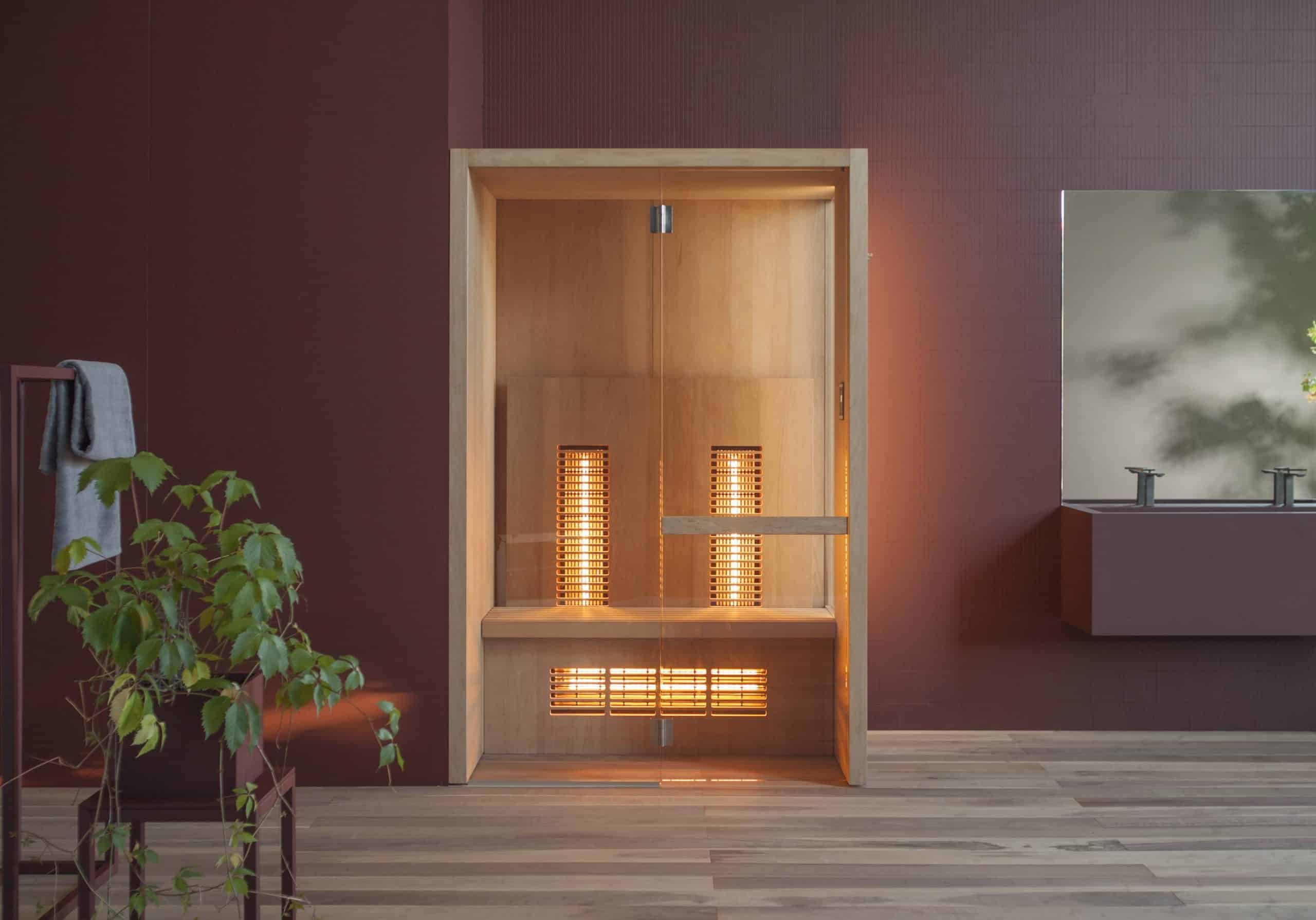 EFFE Natural IR infrarood sauna in hout en glas
