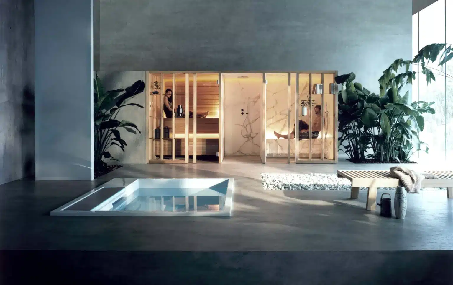 sauna en hammam duo systeem van effegibi