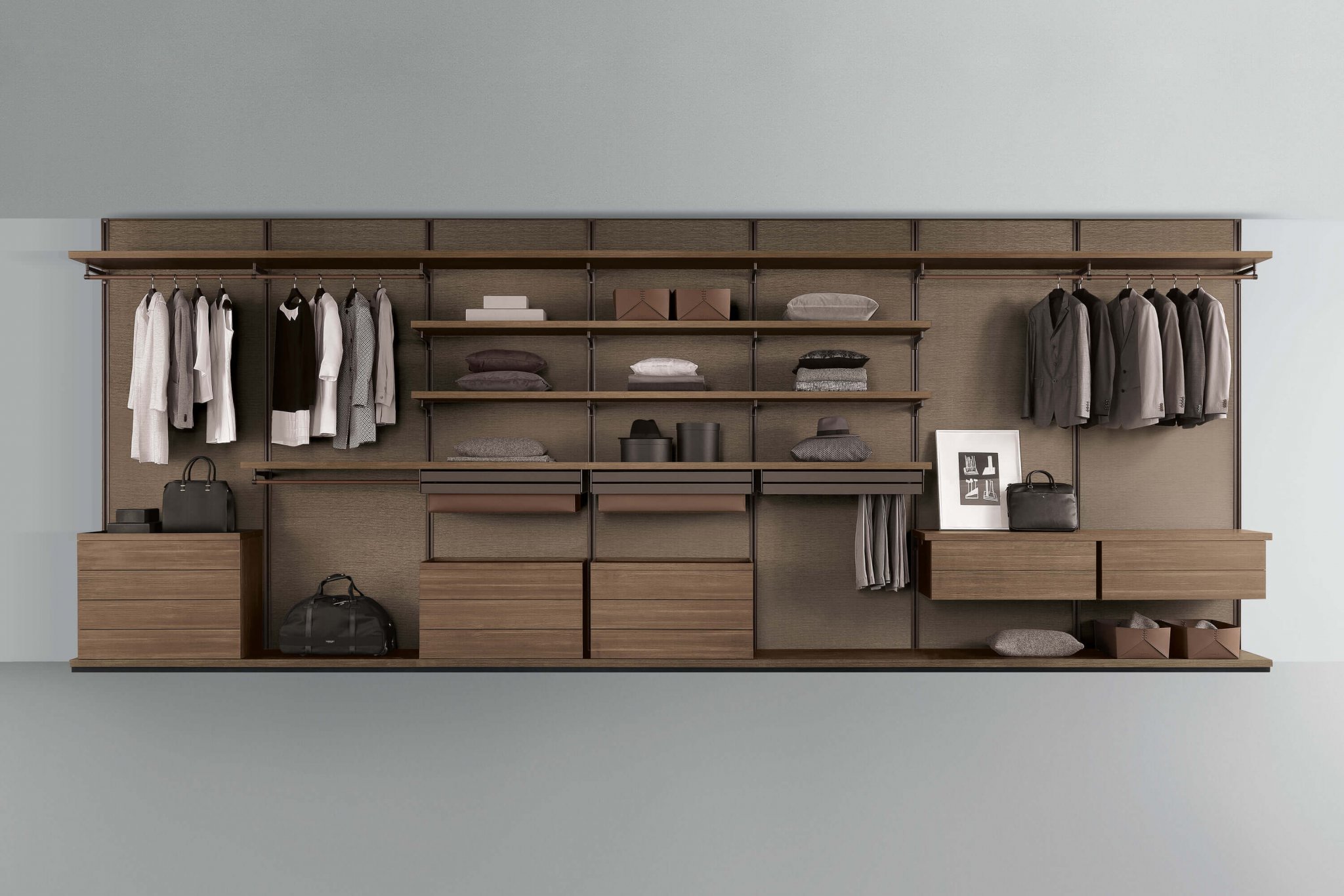 Dress Bold in rovere met textiele achterwand