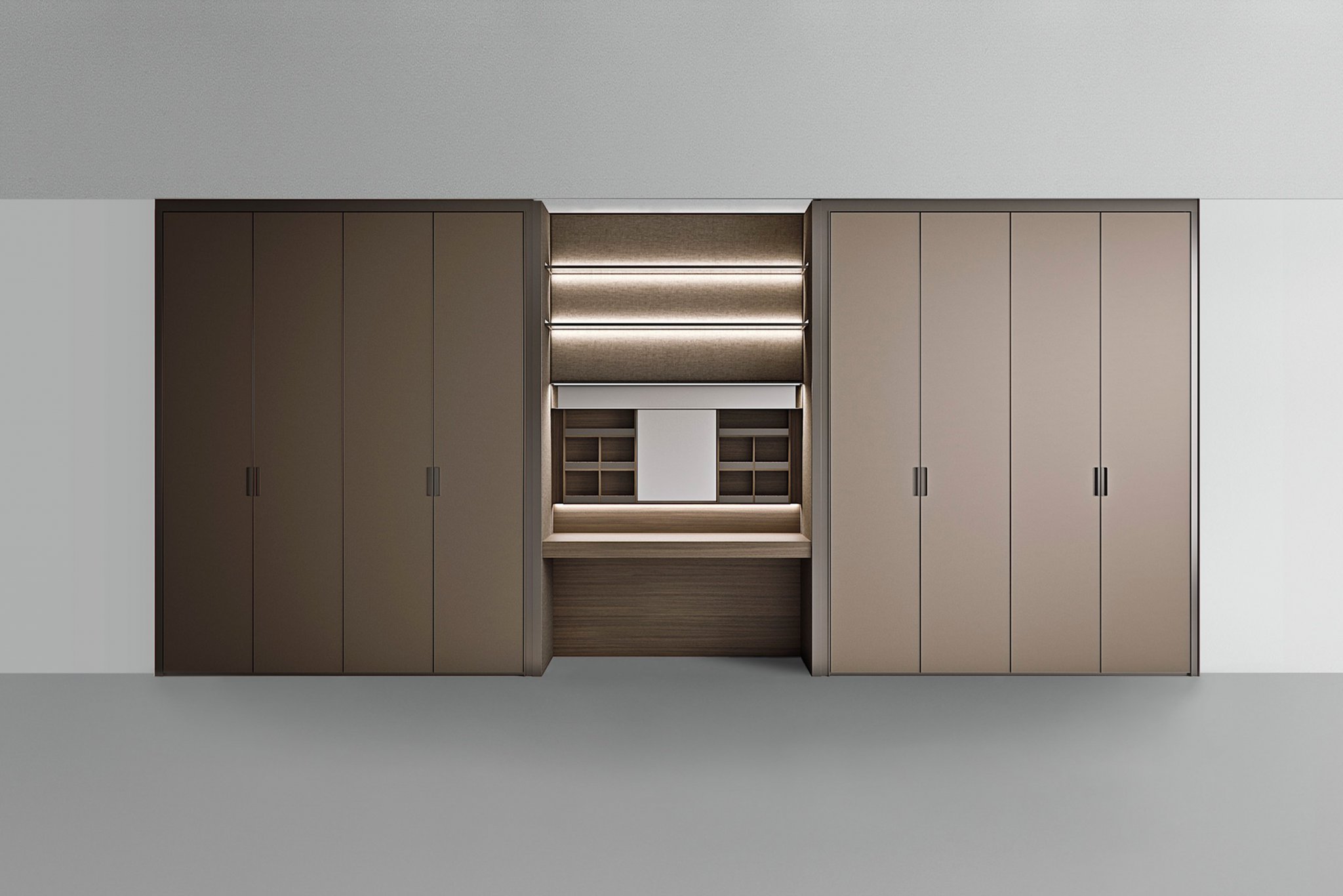 Vanity: beauty corner met spiegel en geïntegreerde verlichting