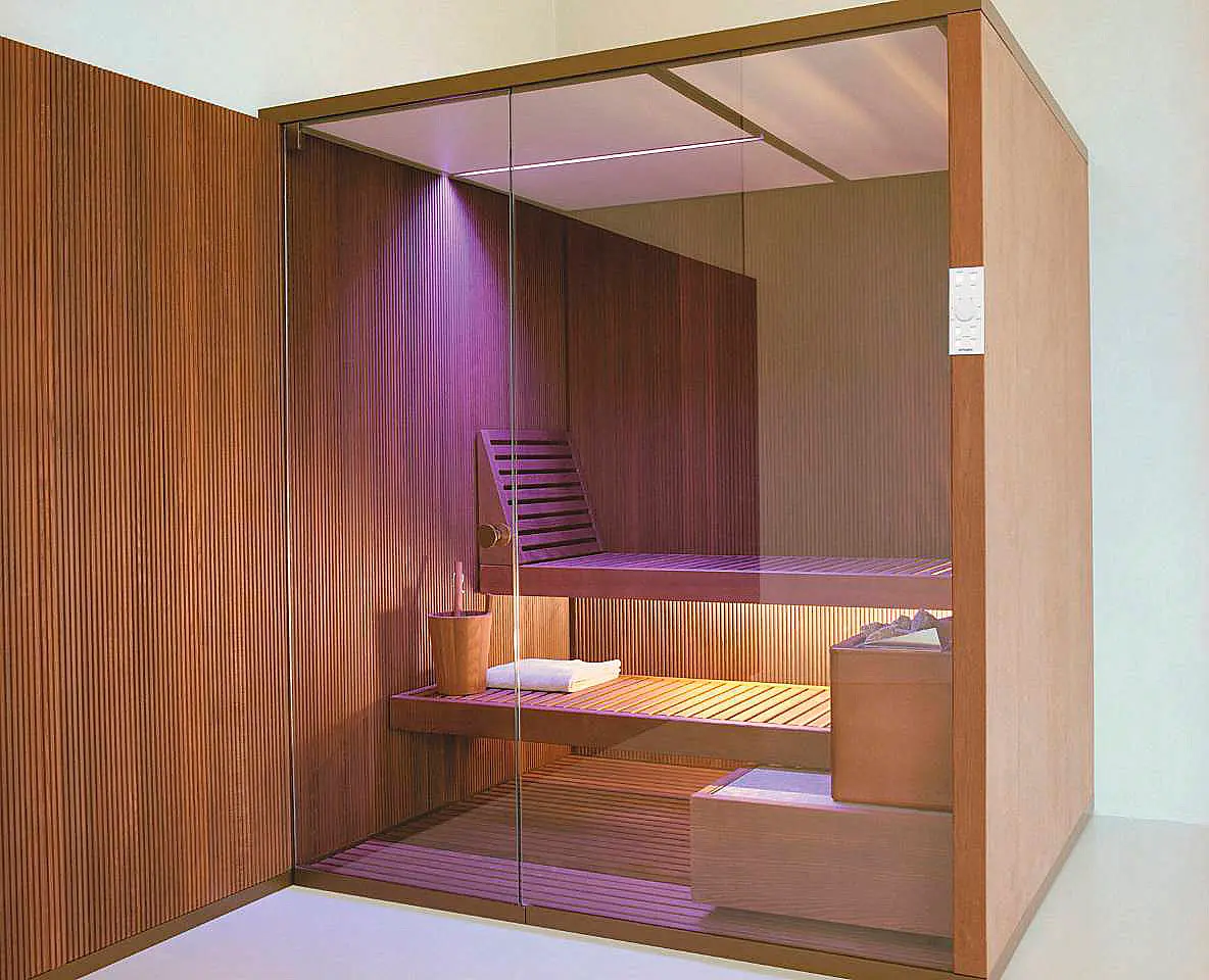 EFFE Bodylove hammam als compact wellnessobject geïntegreerd in het interieur