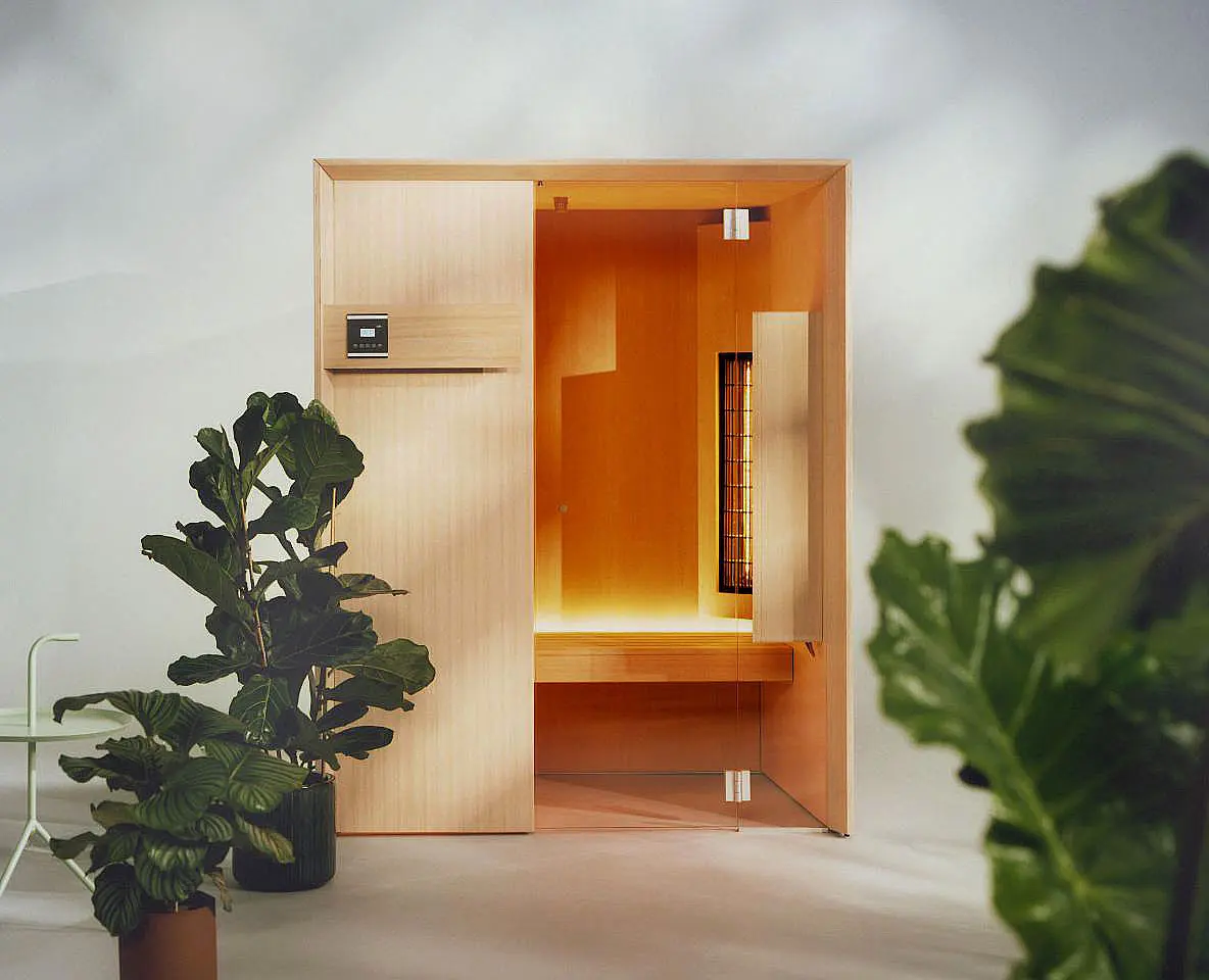 EFFE Idea IR infrarood sauna met compacte opbouw en directe warmtewerking