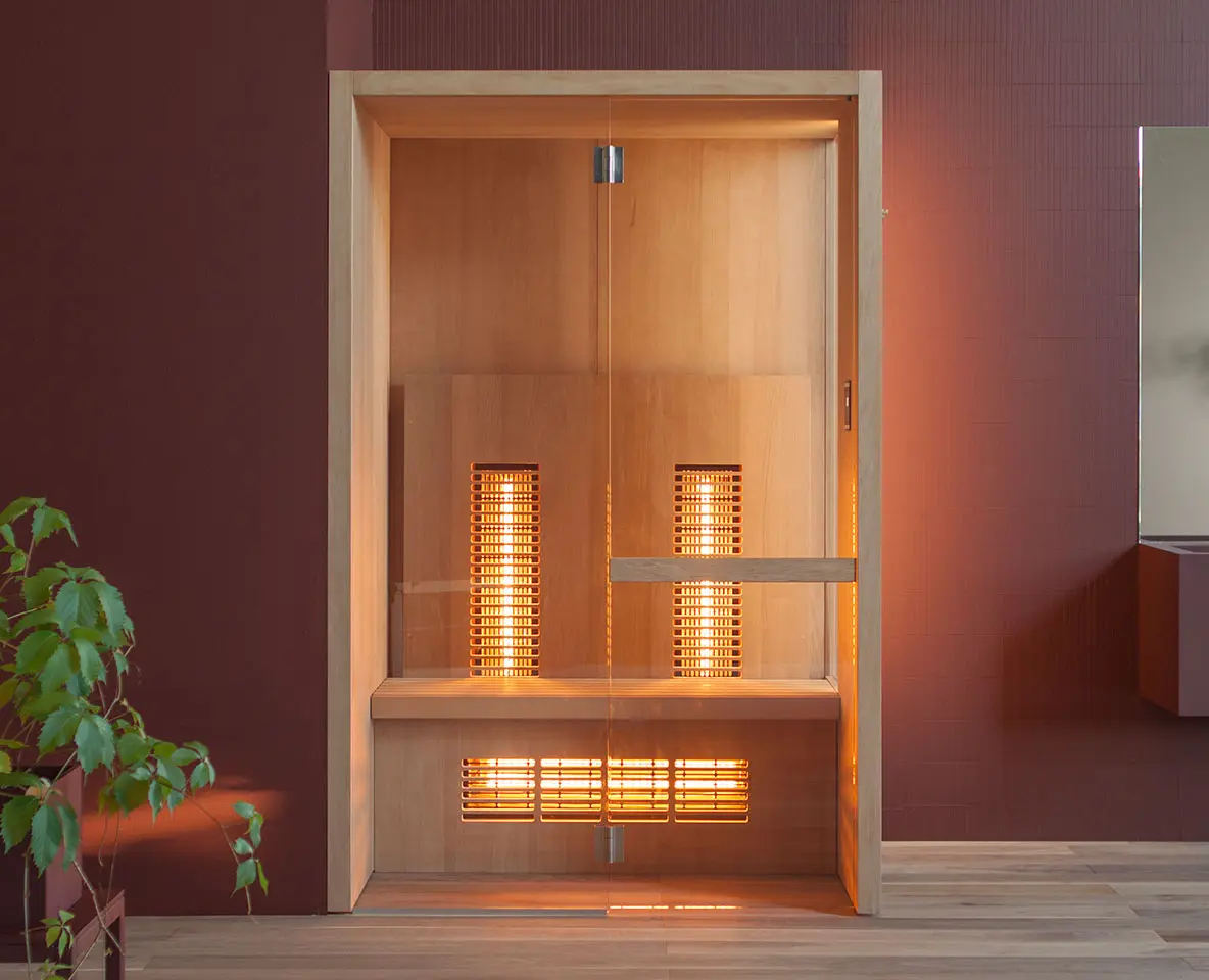 EFFE Natural IR infrarood sauna met zachte warmte en geïntegreerd ontwerp