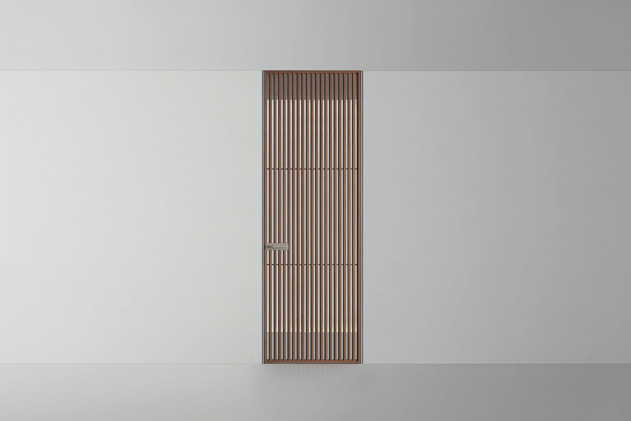 Design binnendeur met lamellenstructuur uit de Rimadesio Sail collectie