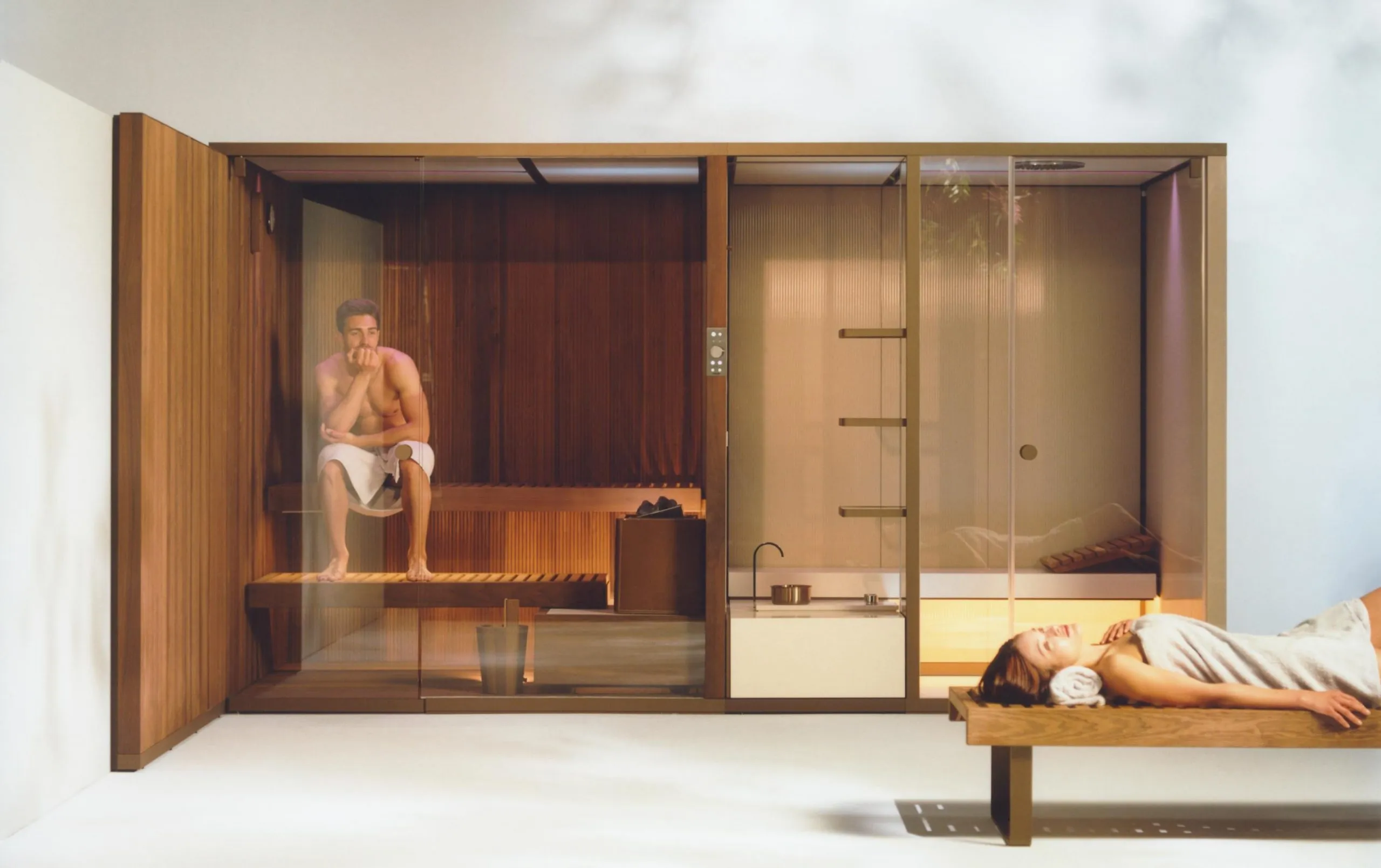 EFFE BodyLove sauna en hammam combinatie als compact wellnesssysteem voor thuis